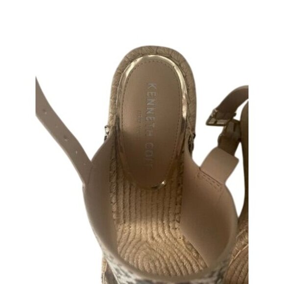 Kenneth Cole Womens Snakeskin Print Espadrille Wedges Size 7.5M - Picture 4 of 8